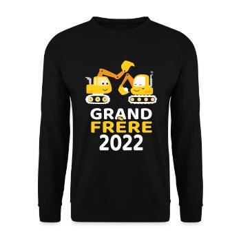Grand Frère 2022 - Unisex Pullover - Schwarz - Vorne - Alina (178cm) & Michal (187cm)