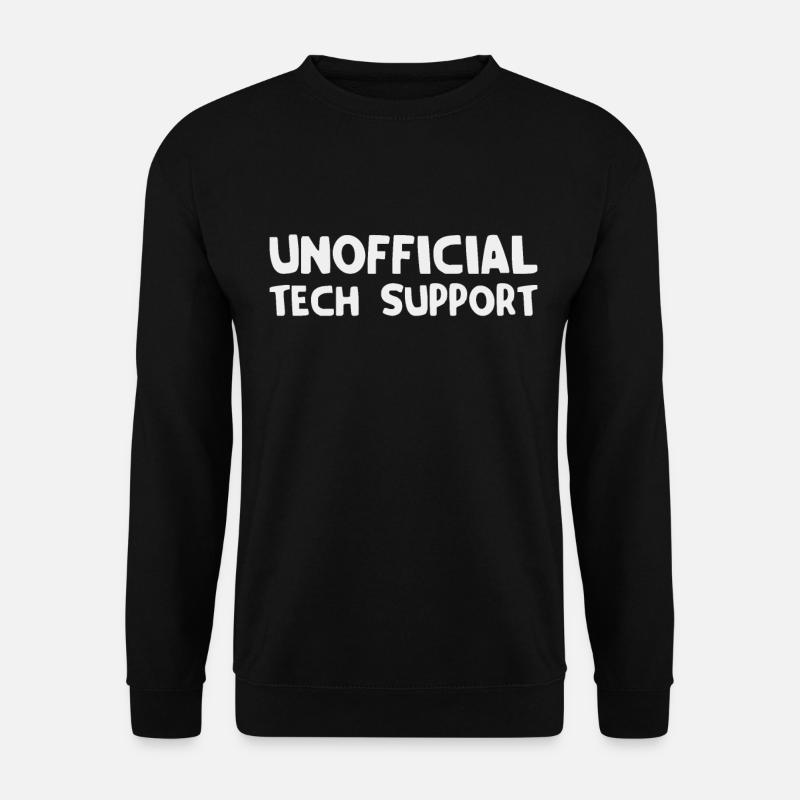 inoffizieller technischer Support - Unisex Pullover - Schwarz