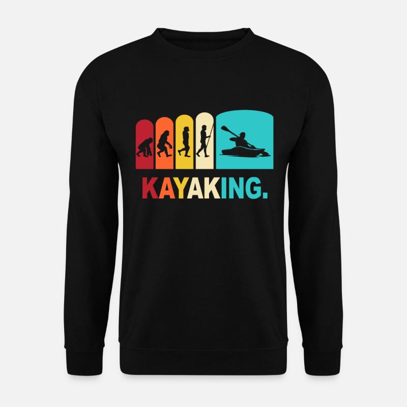 Kayaking Evolution Kayak Kayak kayak - Sweat-shirt Unisexe - noir