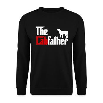 Labrador Retriever Funny The Labfather - Unisex Sweatshirt - black - Front - Alina (178cm) & Michal (187cm)