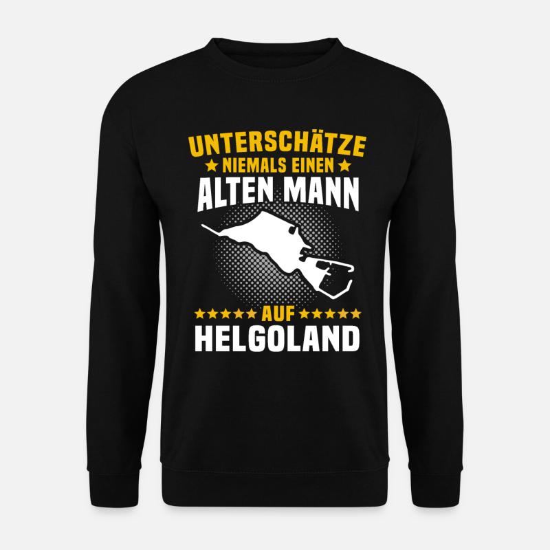 Helgoland Mann Helgoländer Insel - Unisex Pullover - Schwarz