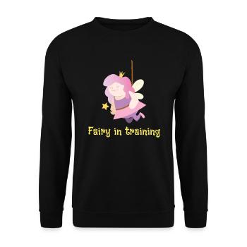 fee in training young trainee trainee office - Unisex Sweatshirt - black - Front - Alina (178cm) & Michal (187cm)