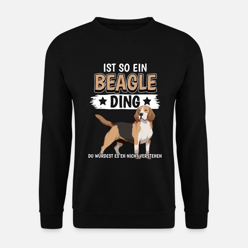 Beagle Ist so ein Beagle Ding - Unisex Pullover - Schwarz