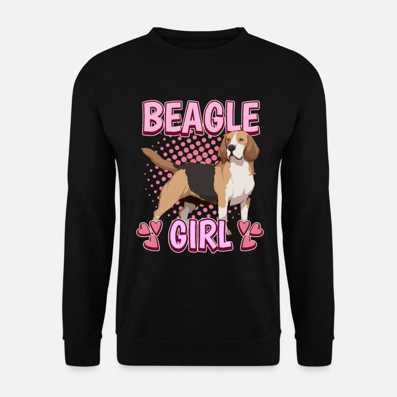 Beagle Girl - Unisex Pullover - Schwarz