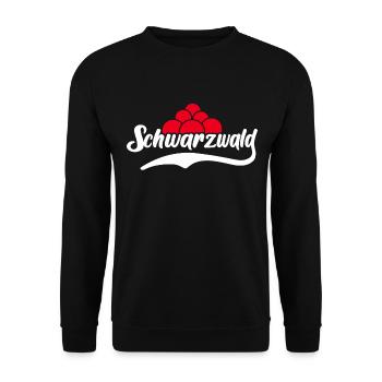 Schwarzwald Souvenir Schwarzwälder Sprüche - Unisex Pullover - Schwarz - Vorne - Alina (178cm) & Michal (187cm)