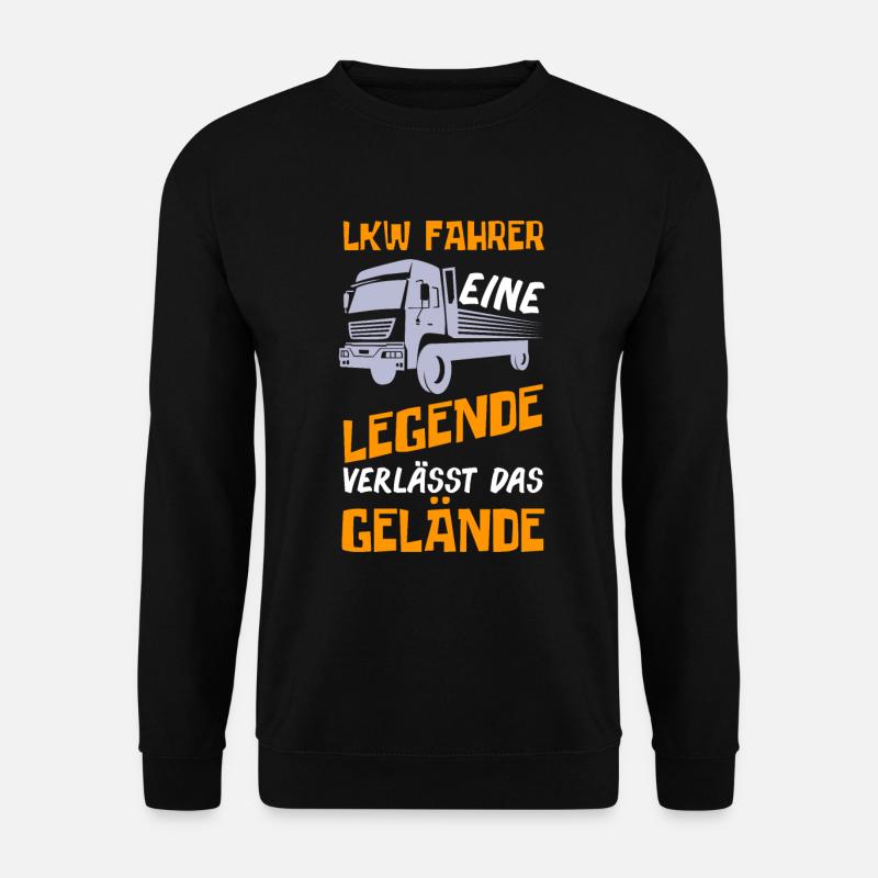LKW Fahrer Rentner Rente Legende - Unisex Pullover - Schwarz