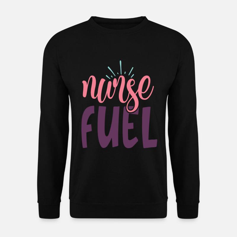 nurse fuel title just above queen krankenschwester - Unisex Pullover - Schwarz