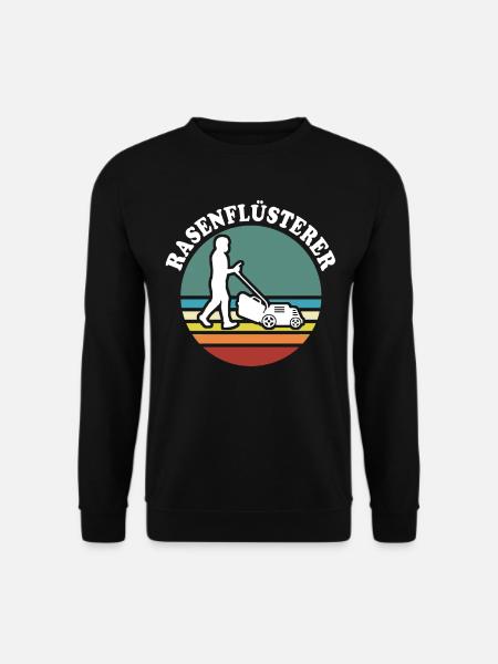 Rasenmäher rasen mähen - Unisex Pullover - Schwarz