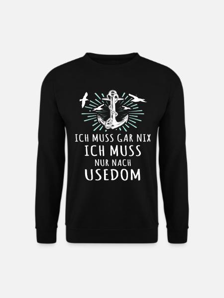 Usedom Urlaub Ostsee Insel - Unisex Pullover - Schwarz
