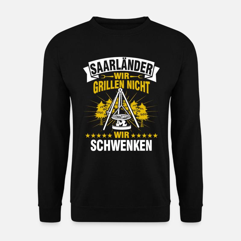 Saarländer Schwenken Saarland Schwenkgrill - Unisex Pullover - Schwarz