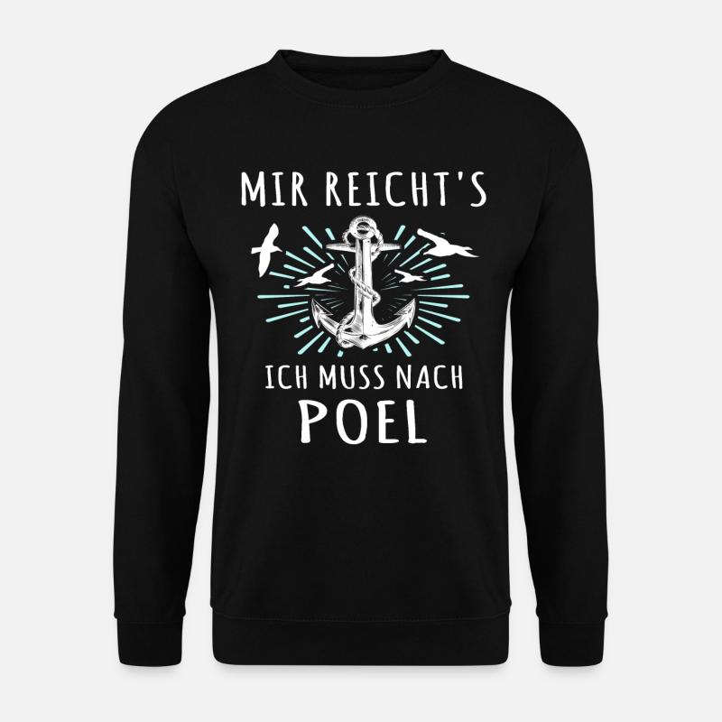 Poel Sprüche Ostsee Poeler - Unisex Pullover - Schwarz