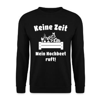 Garten Gartenbeet Hochbeet Gärtnern - Unisex Pullover - Schwarz - Vorne - Alina (178cm) & Michal (187cm)