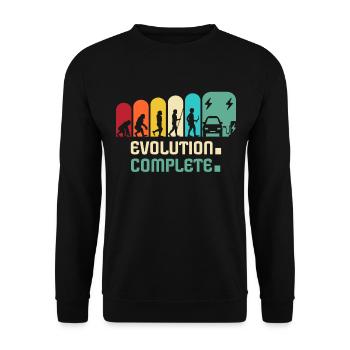 Eauto Voiture électrique Voiture électrique - Sweat-shirt Unisexe - noir - Devant - Alina (178cm) & Michal (187cm)