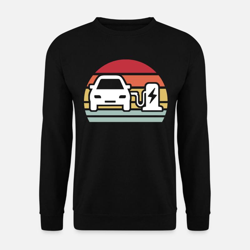 Eauto E-Auto Elektro Auto - Unisex Pullover - Schwarz