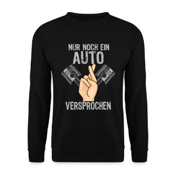 Auto Autofahrer Autoliebhaber Bastler Mechaniker - Unisex Pullover - Schwarz - Vorne - Alina (178cm) & Michal (187cm)