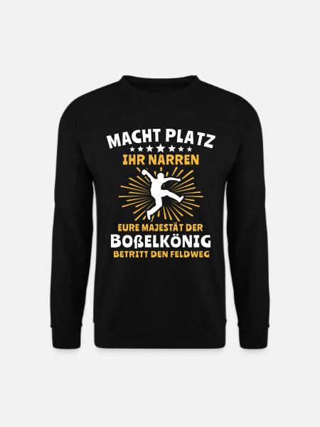 Bosseln Klootschiessen Majestät Boßeln Sprüche - Unisex Pullover - Schwarz