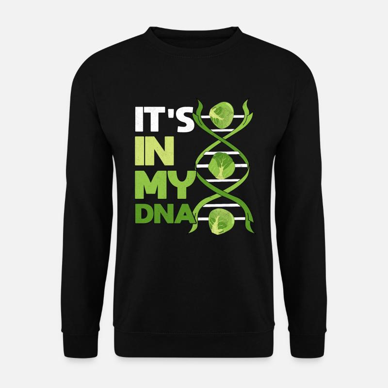C’EST DANS MON ADN, chou de Bruxelles, choux de Bruxelles - Sweat-shirt Unisexe - noir