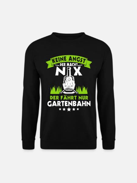 Gartenbahn Eisenbahn Garten Gartenbahner - Unisex Pullover - Schwarz