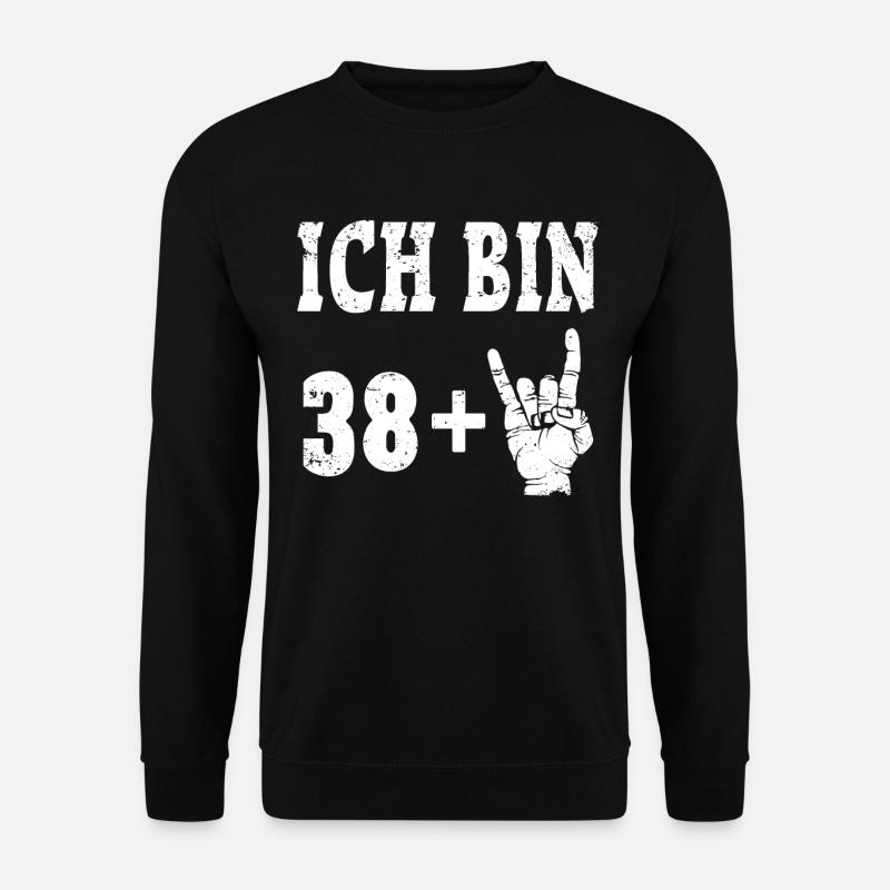 Geburtstag Rocker 40 Jahre Baujahr 40. Geburtstag - Unisex Pullover - Schwarz