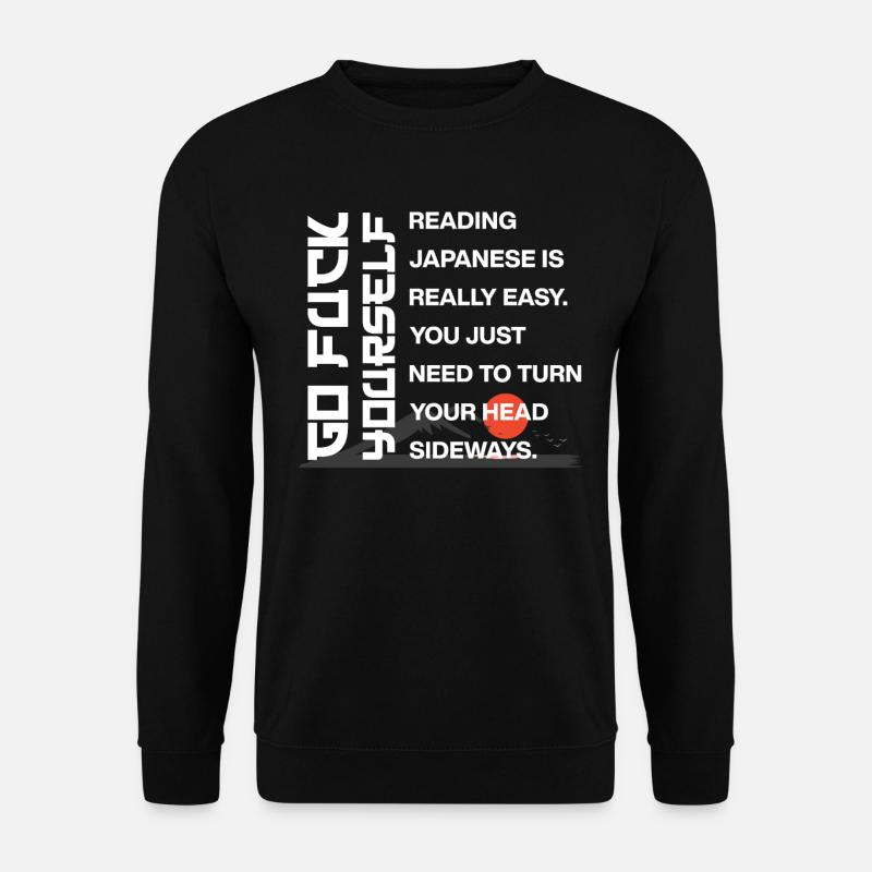 Reading Japanese is easy - Unisex Sweatshirt - black