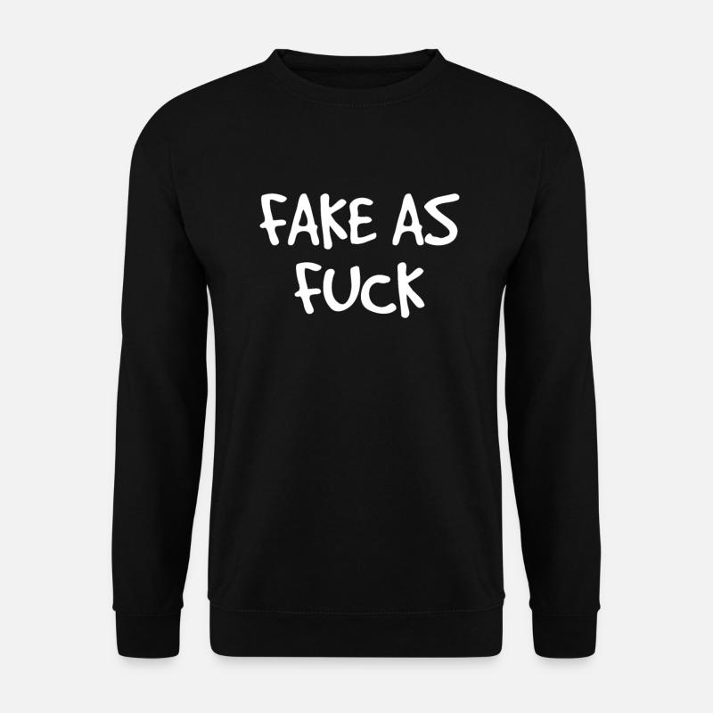 falsch wie scheisse - Unisex Pullover - Schwarz