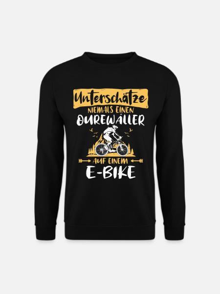 Odenwald Ebike Odenwälder Ebiker Odenwaelder - Unisex Pullover - Schwarz