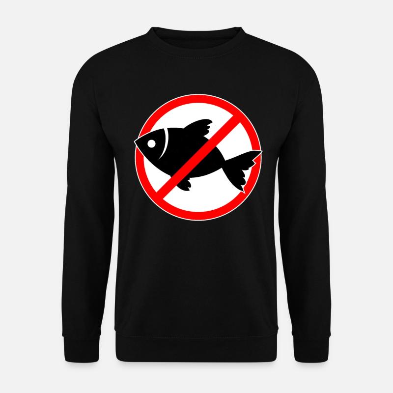 Fisch verboten - Fische - Unisex Pullover - Schwarz