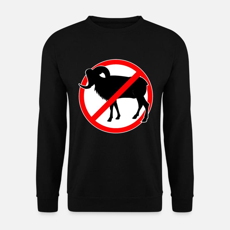 Chèvres ou mouflons interdits - chèvre - Sweat-shirt Unisexe - noir