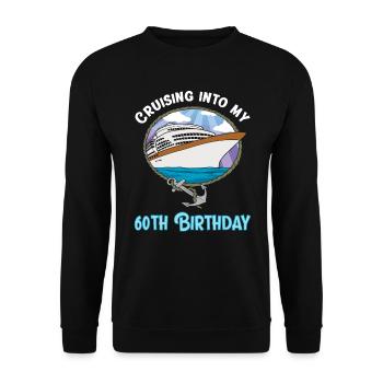 Croisière dans ma croisière de 60e anniversaire - Sweat-shirt Unisexe - noir - Devant - Alina (178cm) & Michal (187cm)