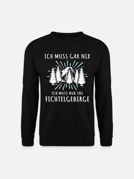 Fichtelgebirge Spruch Fichtelgebirgler - Unisex Pullover - Schwarz