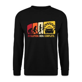 Chauffeur de taxi Cadeau Taxi Evolution - Sweat-shirt Unisexe - noir - Devant - Alina (178cm) & Michal (187cm)