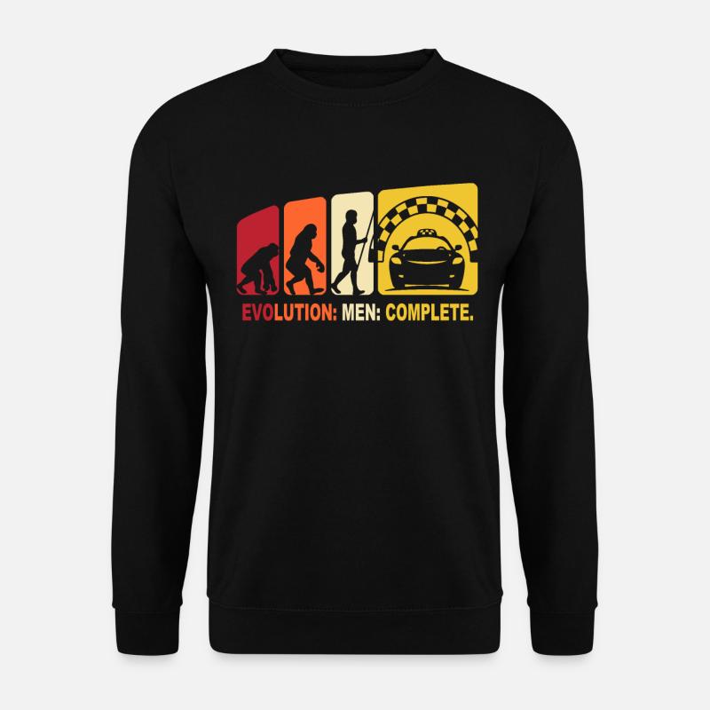 Taxifahrer Geschenk Taxi Evolution - Unisex Pullover - Schwarz