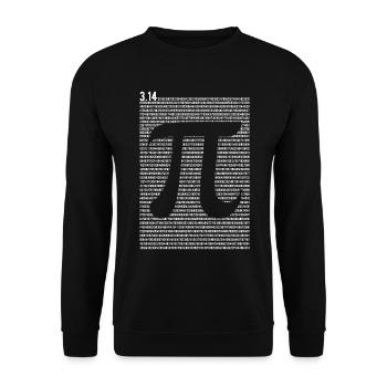 Pi-Zeichen - Mathematik Mathematik - Pi-Tag - Unisex Pullover - Schwarz - Vorne - Alina (178cm) & Michal (187cm)