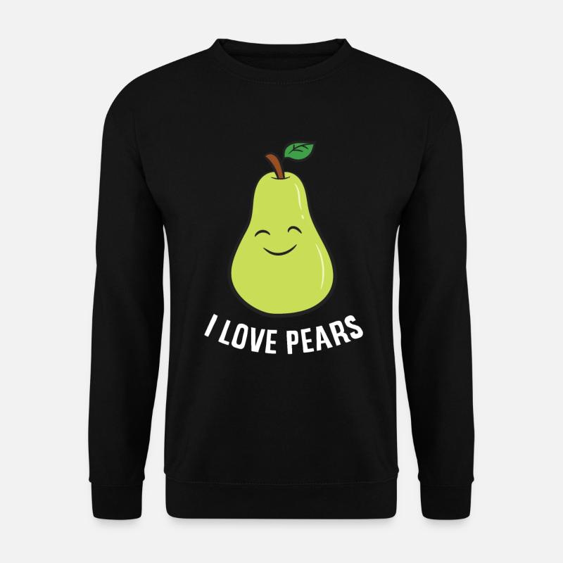 Pear - I Love Pears - Unisex Sweatshirt - black
