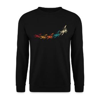 Flying RC Airplane Model Airplane Model Airplane - Unisex Sweatshirt - black - Front - Alina (178cm) & Michal (187cm)