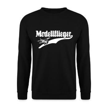 Modellflieger Modellflug Modellfliegen - Unisex Pullover - Schwarz - Vorne - Alina (178cm) & Michal (187cm)