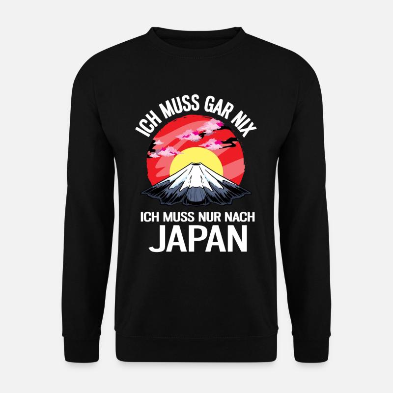Ich Muss Nur Nach Japan - Unisex Pullover - Schwarz