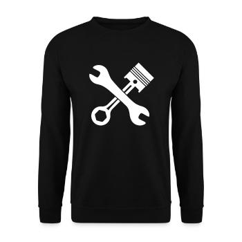 Outil mécanique de tournevis - Sweat-shirt Unisexe - noir - Devant - Alina (178cm) & Michal (187cm)