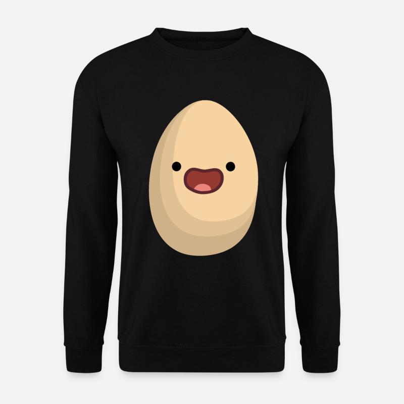 glückliches Ei - Unisex Pullover - Schwarz