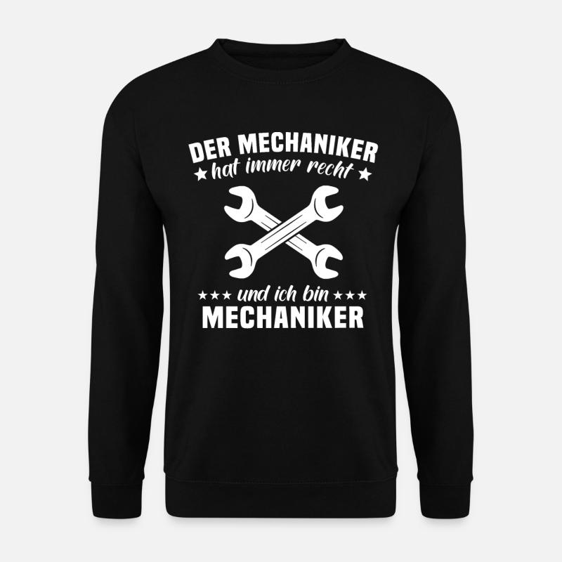 Mechaniker Industriemechaniker Mechanik - Unisex Pullover - Schwarz
