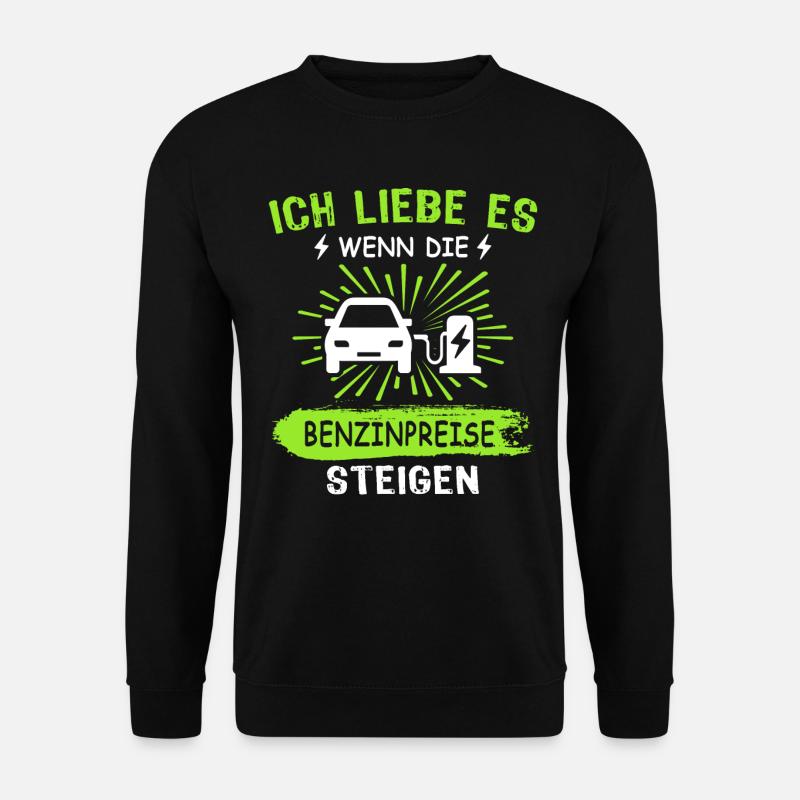 Eauto Elektroauto E-Auto - Unisex Pullover - Schwarz