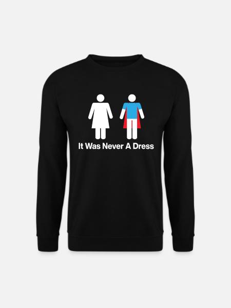 Gleichheit - Feminismus Es War Nie Ein Kleid - Unisex Pullover - Schwarz