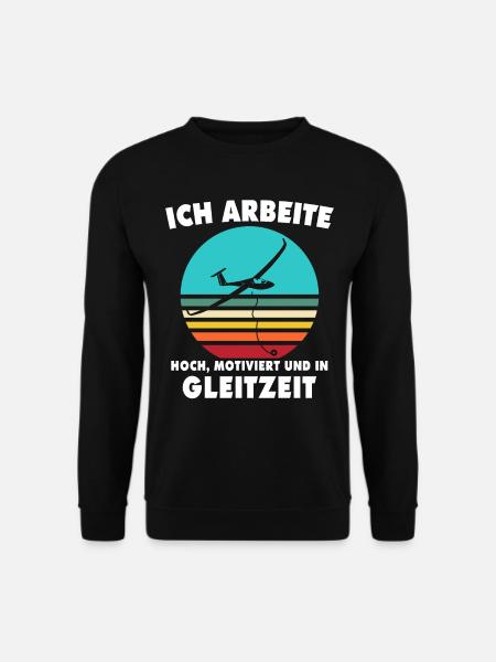 Segelflieger Segelfliegen Segelflug - Unisex Pullover - Schwarz