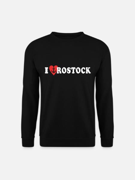 I Love Rostock Liebe Rostocker - Unisex Pullover - Schwarz