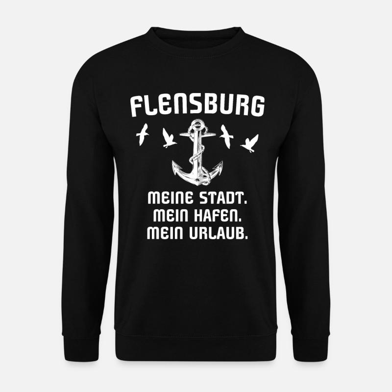 Flensburger Sprüche Flensburg Spruch - Unisex Pullover - Schwarz