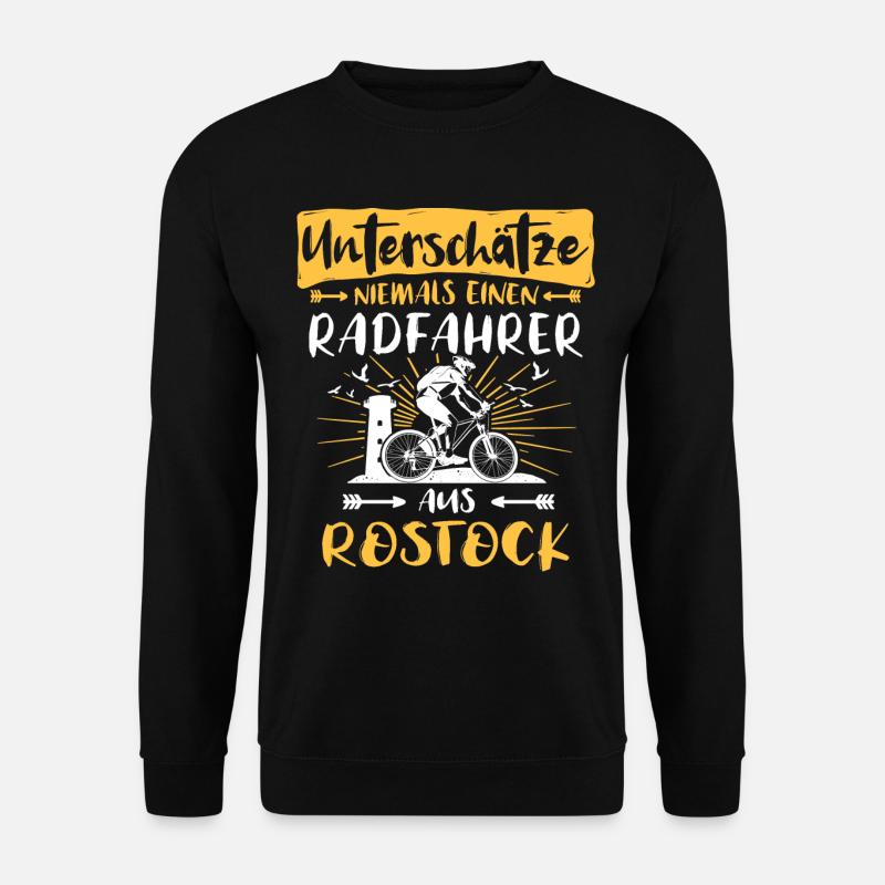 Rostock Fahrrad Rostocker Radfahrer - Unisex Pullover - Schwarz