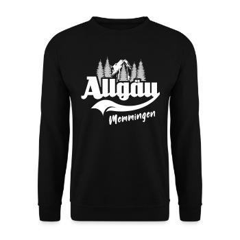Allgäu Memmingen Allgäuer - Unisex Pullover - Schwarz - Vorne - Alina (178cm) & Michal (187cm)