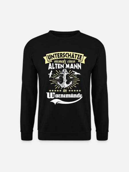 Warnemünde Ostsee Warnemünder - Unisex Pullover - Schwarz