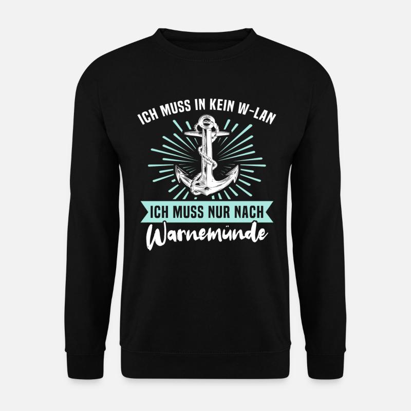 Warnemünde Ostsee Warnemuende - Unisex Pullover - Schwarz
