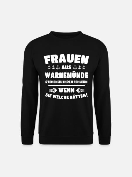 Warnemünde Ostsee Warnemuende - Unisex Pullover - Schwarz